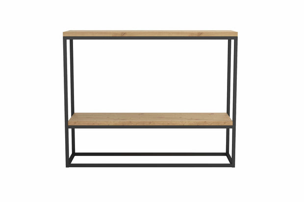 Consola din pal si metal, Dulorian Negru, l100xA30xH80 cm (9)