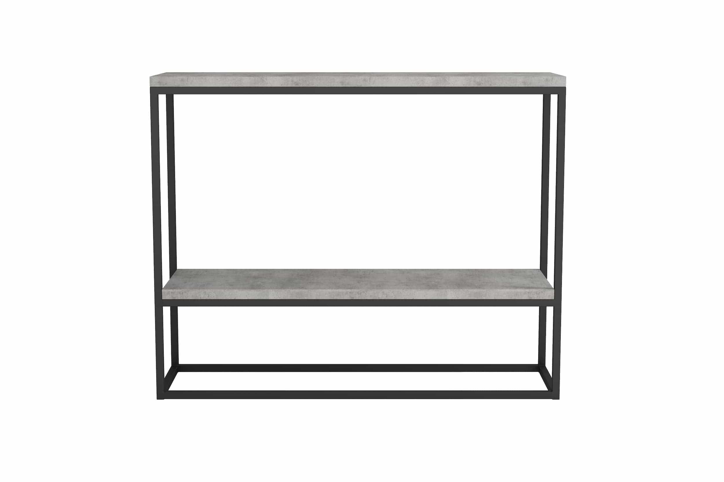 Consola din pal si metal, Dulorian Negru, l100xA30xH80 cm (10)