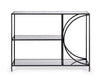 Consola din sticla si metal, Korvet Negru, l102xA31xH79 cm (1)