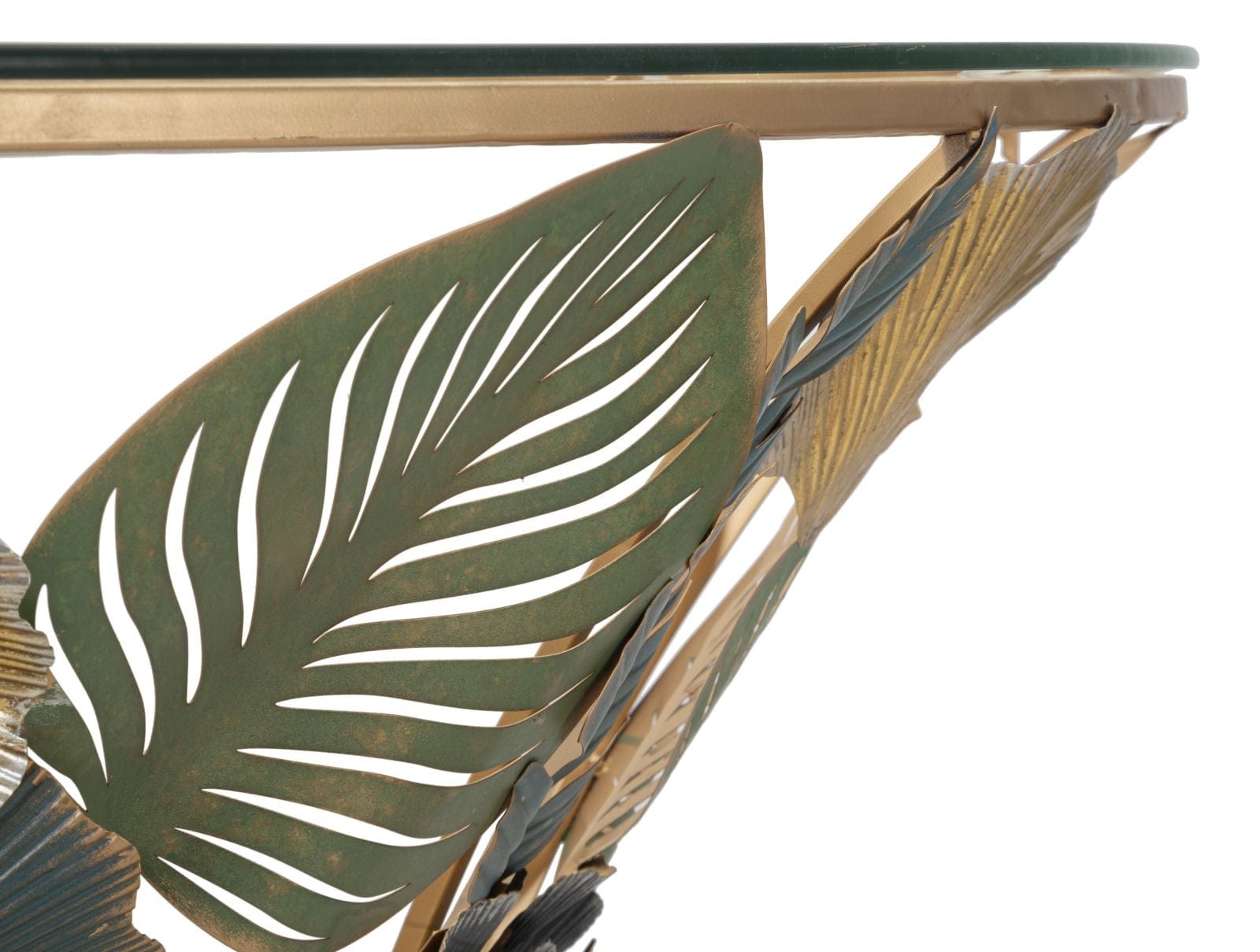 Consola suspendata din metal si sticla, Amaz Multicolor, l120xA40,5xH37,2 cm (5)