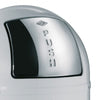 BFSummer Cos de gunoi din metal Pushboy Alb, 50L, Ø40xH75,5 cm
