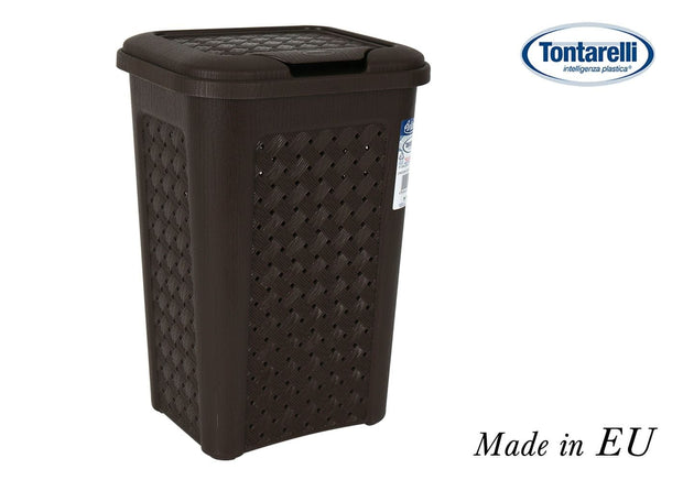 Inde Soler Hispania Cos de gunoi din plastic, Arianna Maro Inchis, 10L, l24xA20xH35 cm