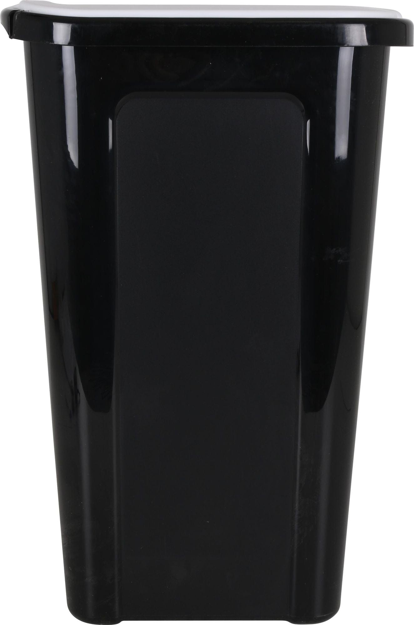 Inde Soler Hispania Cos de gunoi din plastic, Coverline Negru / Alb, 44L, l38,5xA34,5xH54,5 cm