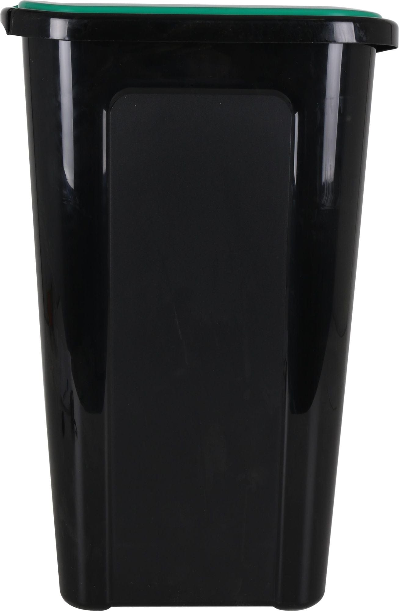 Inde Soler Hispania Cos de gunoi din plastic, Coverline Negru / Verde, 44L, l38,5xA34,5xH54,5 cm