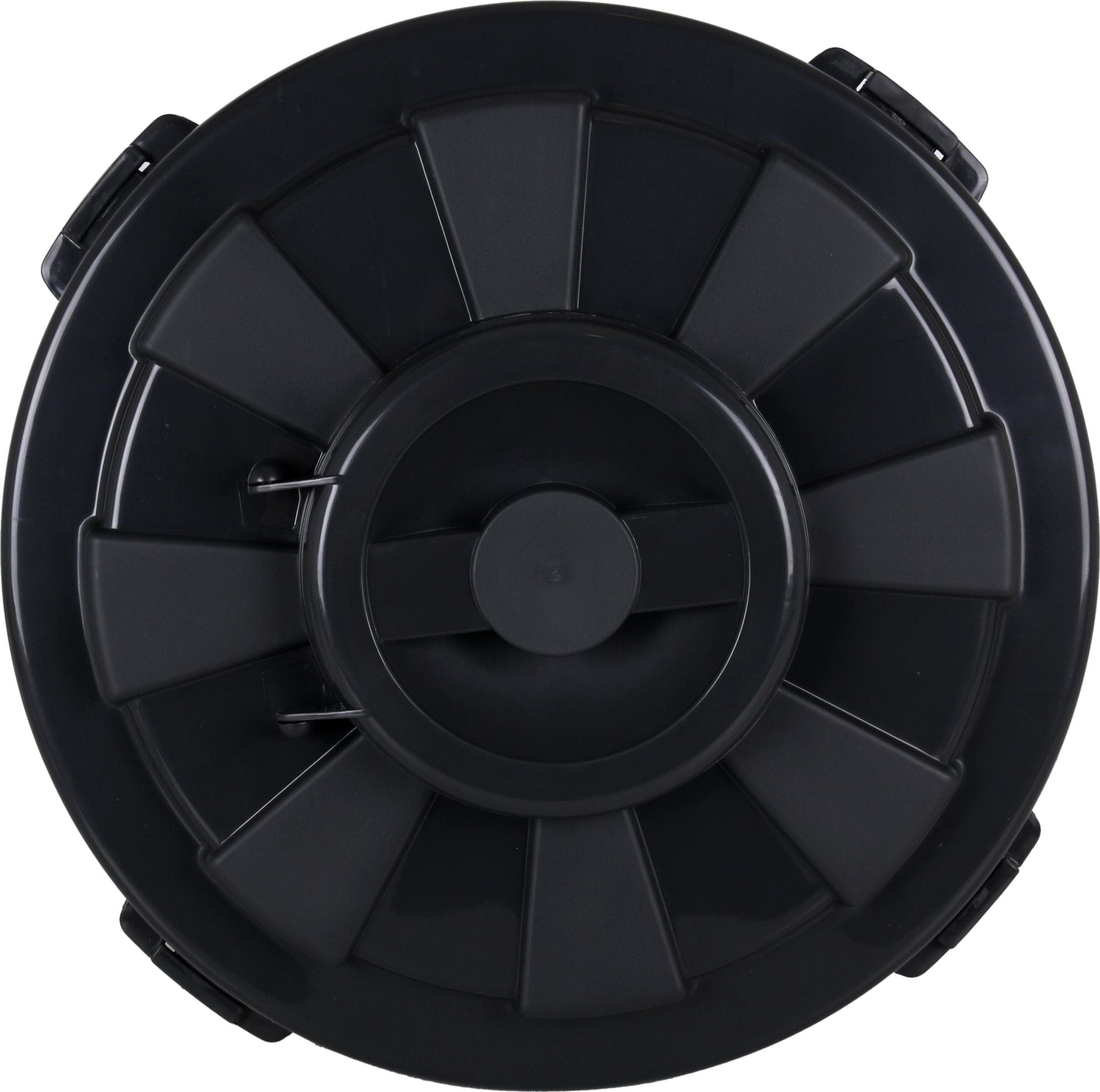 Inde Soler Hispania Cos de gunoi din plastic, Hop Negru, 50L, Ø49,5xH50 cm