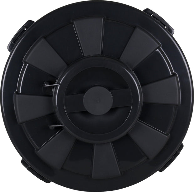 Inde Soler Hispania Cos de gunoi din plastic, Hop Negru, 50L, Ø49,5xH50 cm