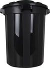 Inde Soler Hispania Cos de gunoi din plastic, Hop Negru, 70L, Ø50xH62 cm