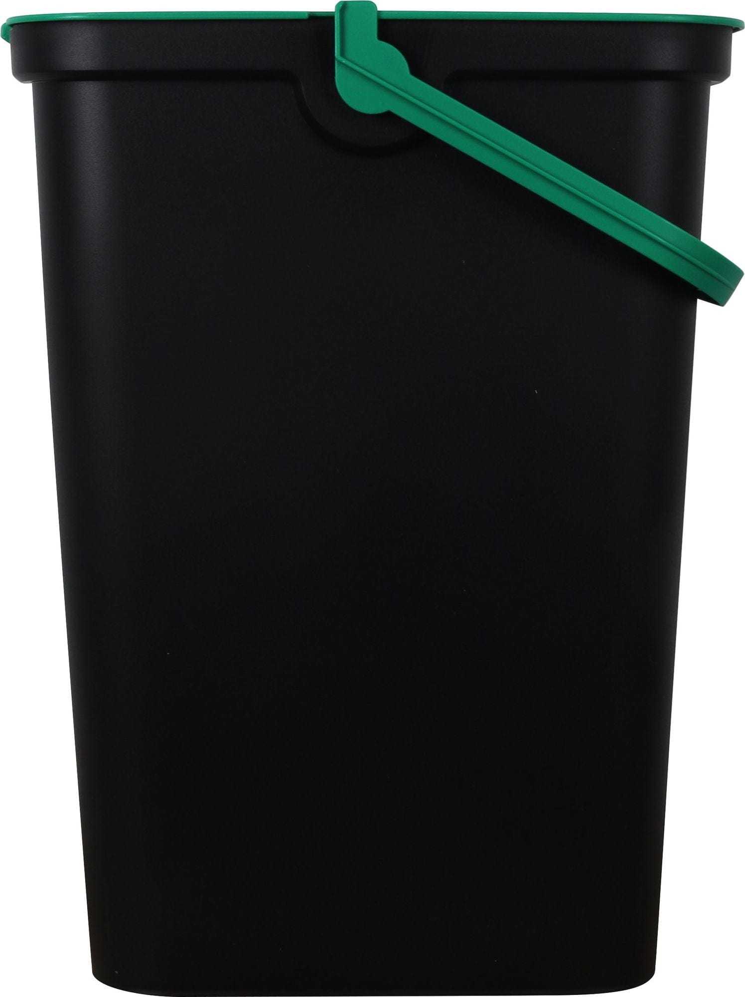 Inde Soler Hispania Cos de gunoi din plastic, Moda Negru / Verde, 24L, l33,7xA26xH45,5 cm