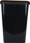Inde Soler Hispania Cos de gunoi din plastic, Tapa Negru / Galben, 45L, l39,2xA29,2xH59,6 cm
