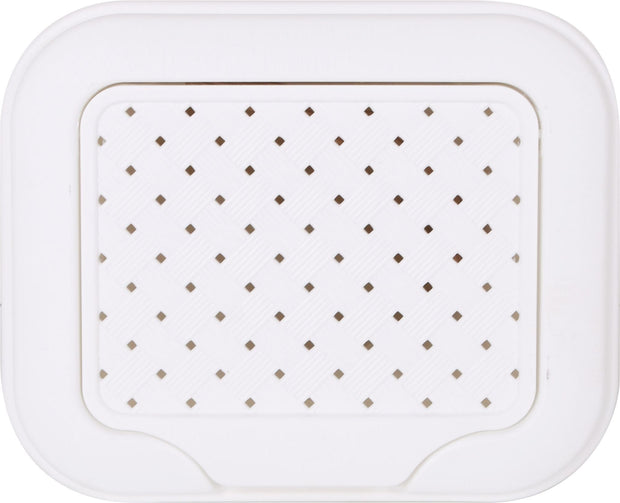 Inde Soler Hispania Cos de gunoi pentru baie, din plastic, Arianna Alb, 10L, l24xA20xH35 cm