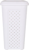 Inde Soler Hispania Cos de gunoi pentru baie, din plastic, Arianna Alb, 10L, l24xA20xH35 cm