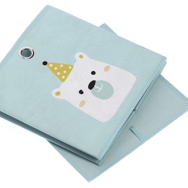 Cos depozitare pliabil, pentru copii, Icebear Verde Mint,  L28xl28xH28 cm (3)