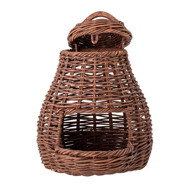 BFSummer Cos pentru depozitare din Ratan, Edina Maro, Ø28xL35,5xH38 cm