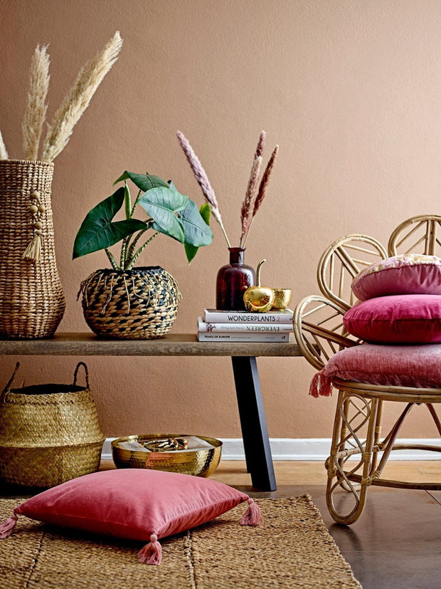 BFSummer Cos pentru depozitare din zambila de apa, Egor Natural / Negru, Ø29xH23,5 cm