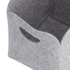 Cos pentru depozitare si organizare cu manere, din pasla, Storage Filz 2H Small Gri, L30xl24xH30 cm (2)