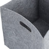 Cos pentru depozitare si organizare cu manere, din pasla, Storage Filz Square Gri, L32xl32xH32 cm (2)
