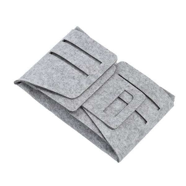 Cos pentru depozitare si organizare cu manere, din pasla, Storage Medium Gri Deschis, L29xl15xH17,5 cm (3)