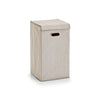 Cos pentru rufe cu capac, Fleece, Beige Stripes, l32xA32xH57 cm