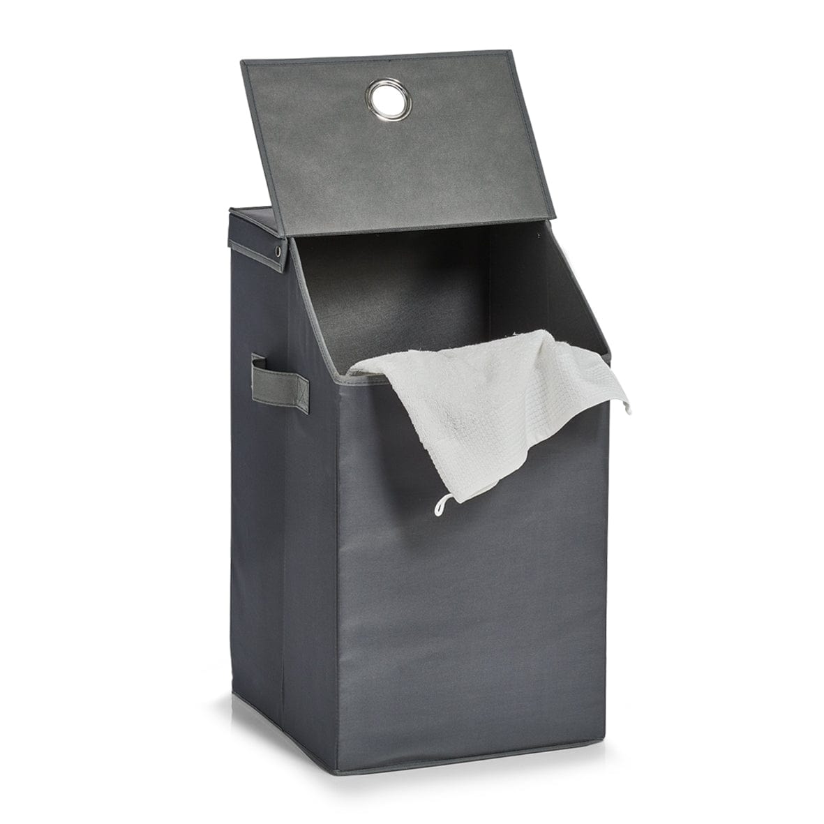 Cos pentru rufe cu capac Home, Anthracite Poliester, l34xA34xH60 cm (2)