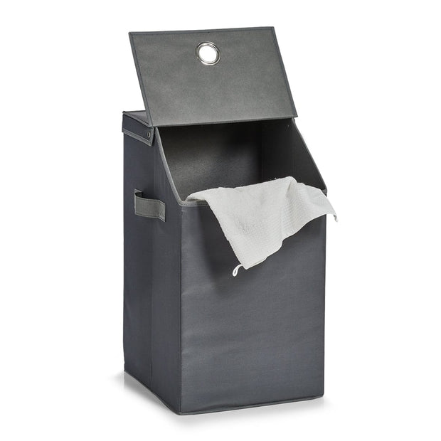 Cos pentru rufe cu capac Home, Anthracite Poliester, l34xA34xH60 cm (2)