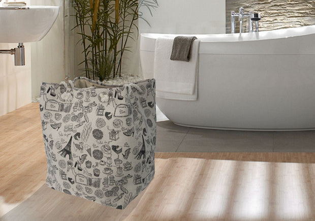 Cos pentru rufe cu manere Paris Multicolor, l40xA32xH48 cm (4)