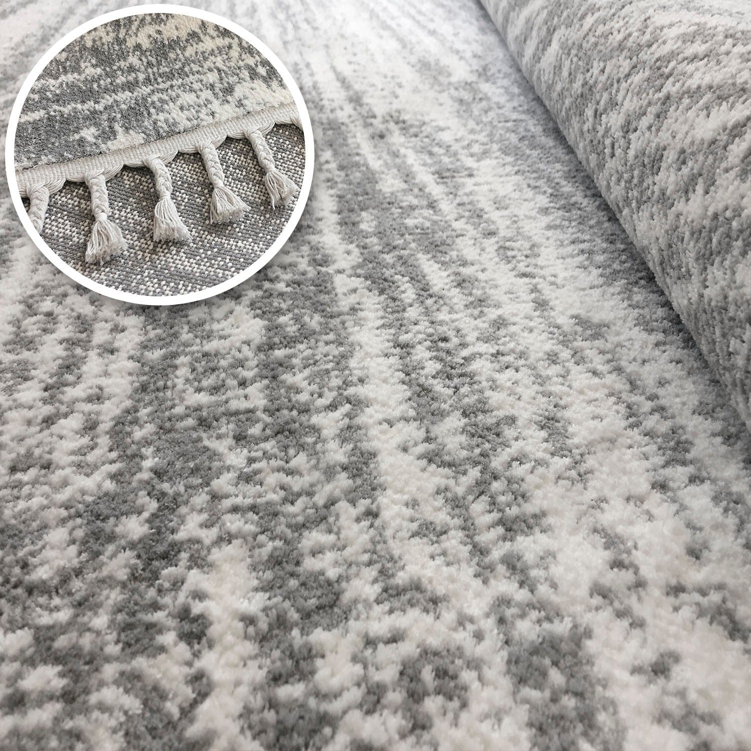 Covor Aretha 2778A Gri Deschis / Alb (1)