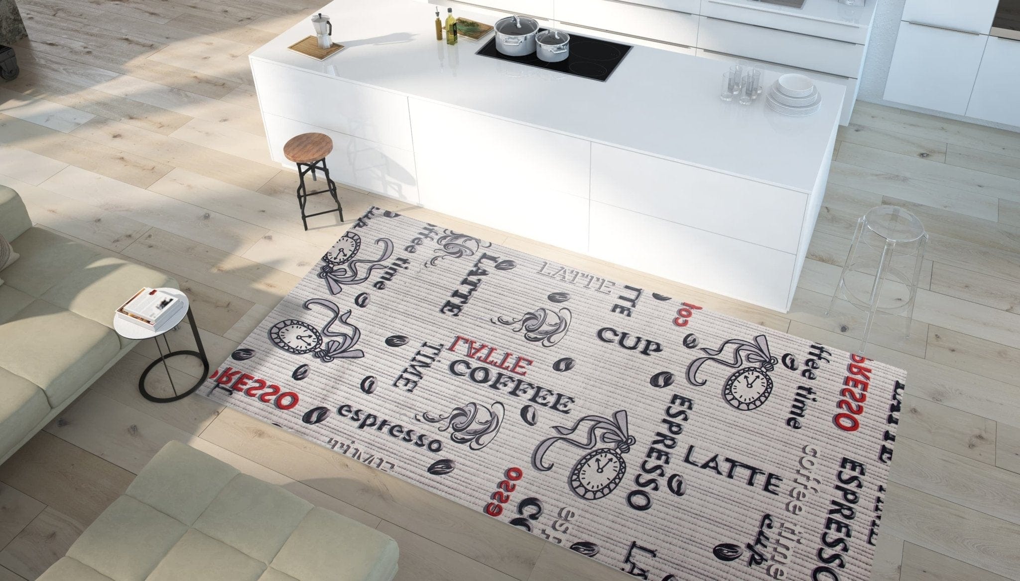 BFSummer Covor Coffee 4001 Gri, 80 x 150 cm