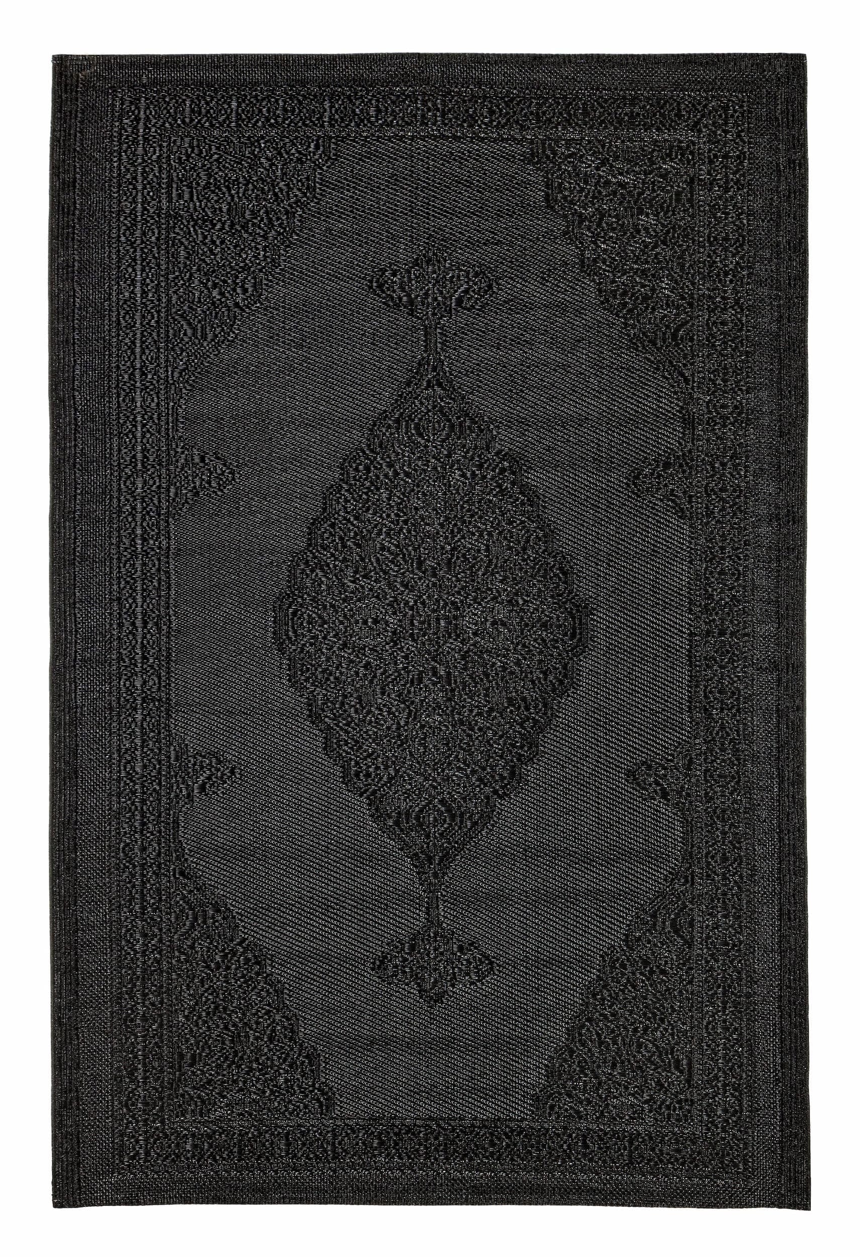 Covor de exterior, Delbar Negru & BIZZZT-RUG-DELBAR-BLACK & BIZZZT-RUG-DELBAR-BLACK