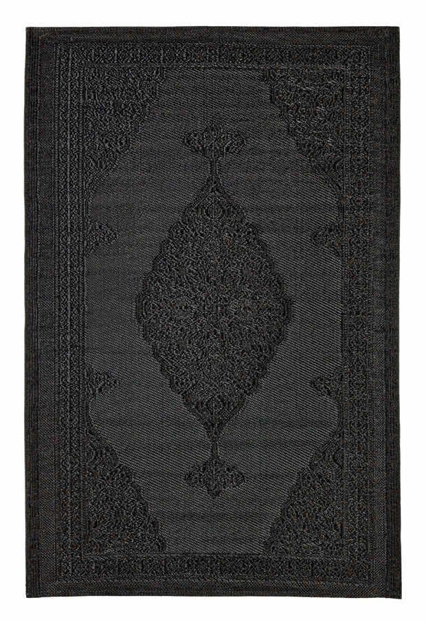 Covor de exterior, Delbar Negru & BIZZZT-RUG-DELBAR-BLACK & BIZZZT-RUG-DELBAR-BLACK
