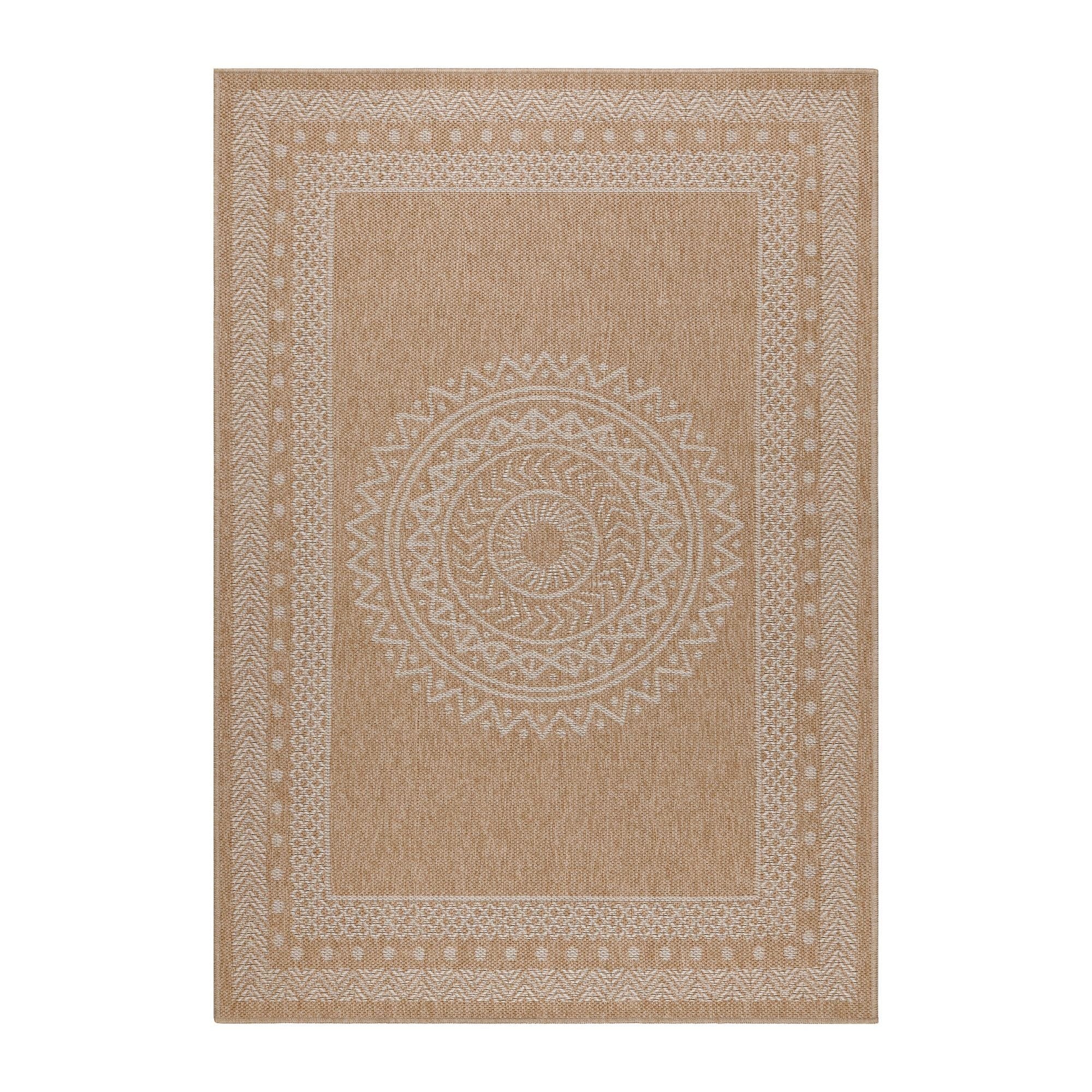 Ayyildiz Teppiche 120 x 170 cm Covor de exterior din PP, Dhaka 8714 Rectangle Bej