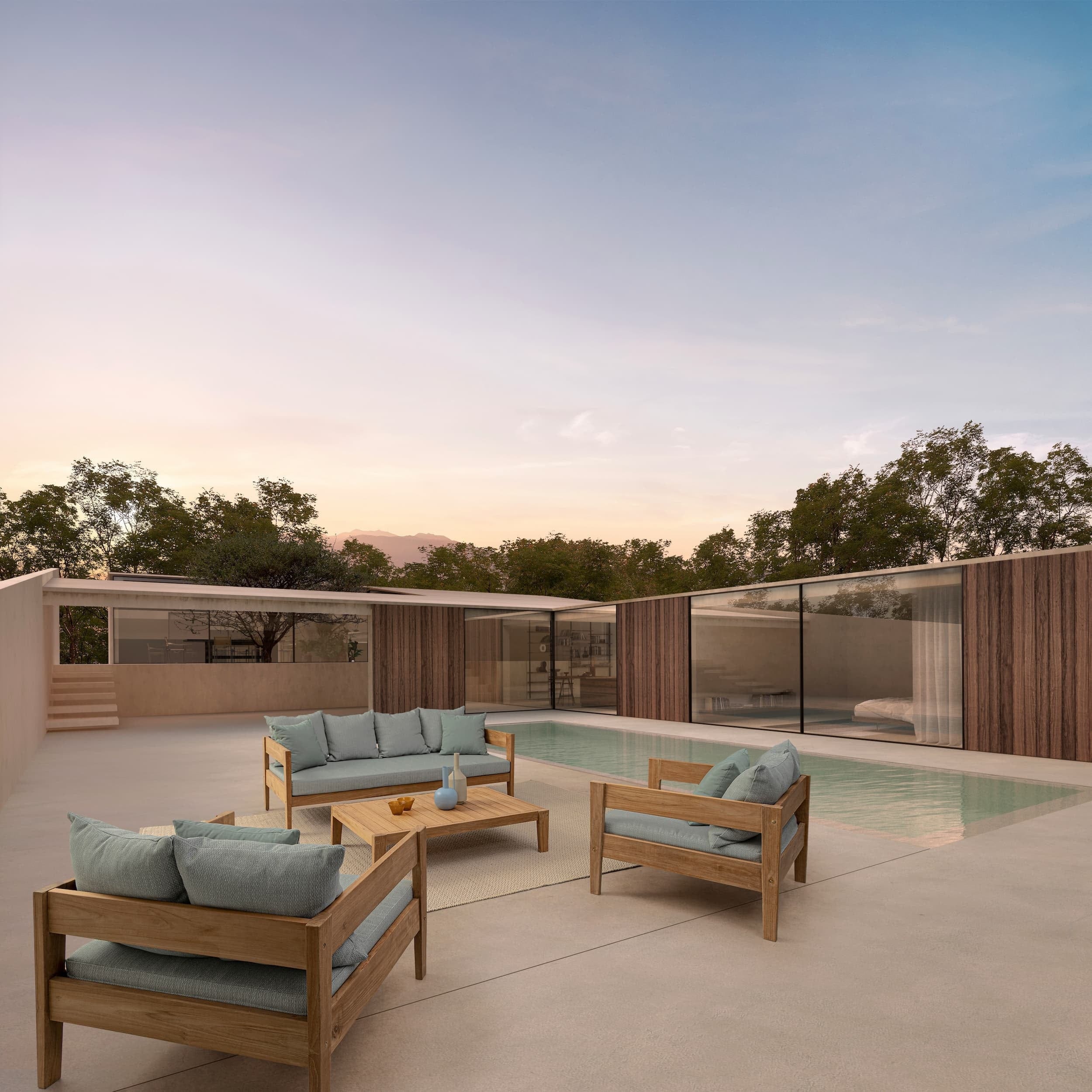 Covor de exterior, Savan Bej (3)