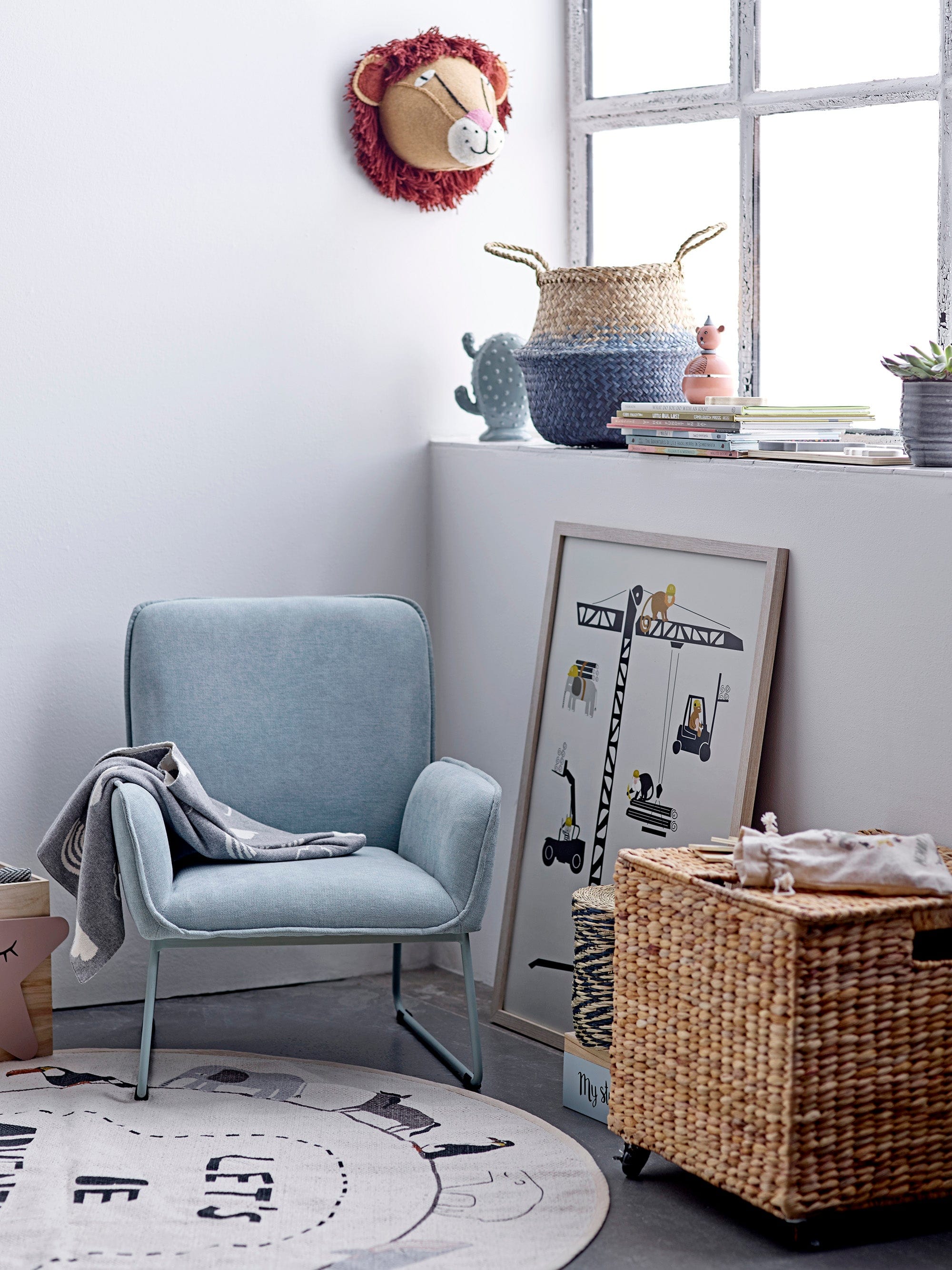 Covor din bumbac, Leopold Natural, Ø130 cm (1)