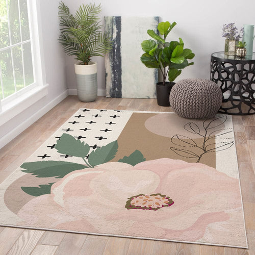 Covor din poliester, Eraitly R20506 Multicolor