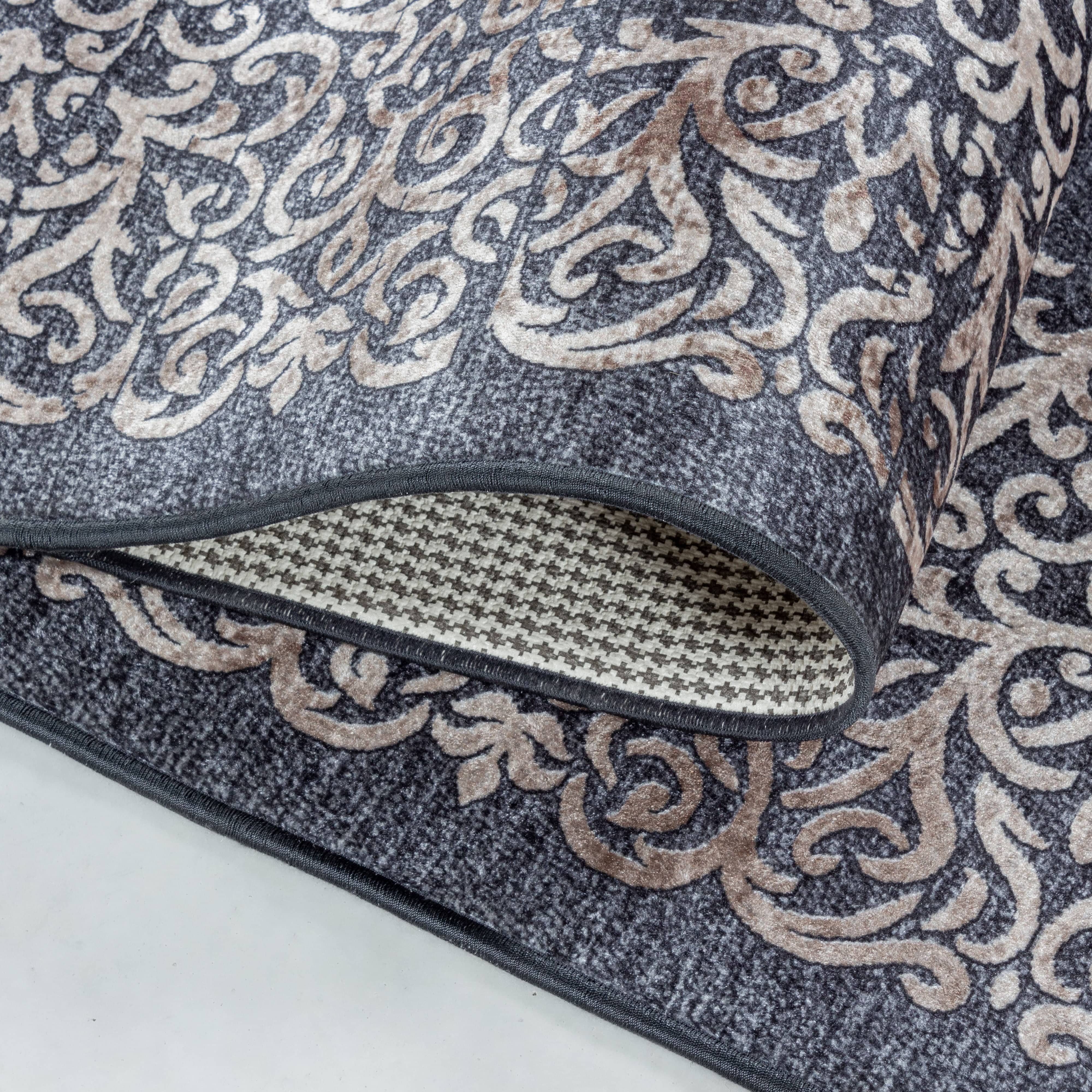 Ayyildiz Teppiche Covor din poliester Fiesta 4303 Baroque Design Negru