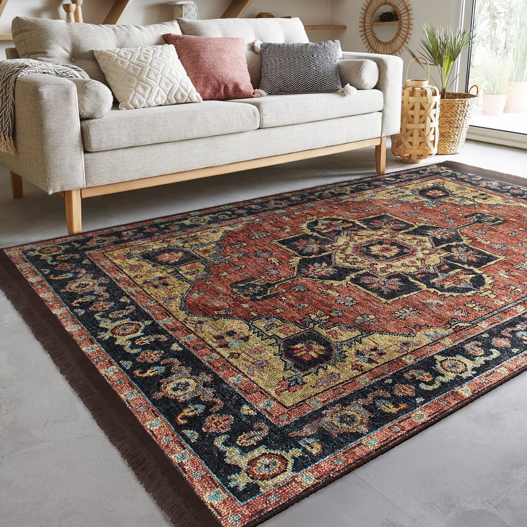 Covor din poliester, Halidik Deluxe-11034 Multicolor (2)