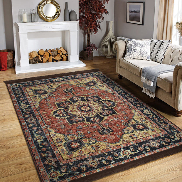 Covor din poliester, Halidik Deluxe-11034 Multicolor (3)