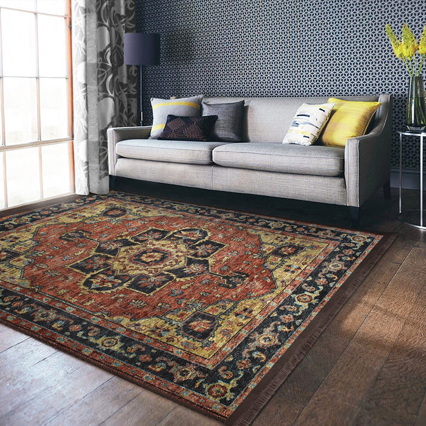 Covor din poliester, Halidik Deluxe-11034 Multicolor (4)