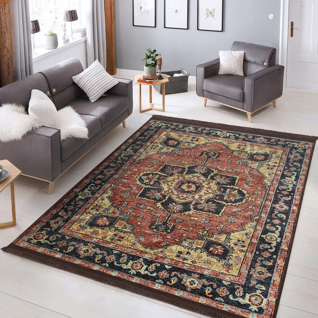 Covor din poliester, Halidik Deluxe-11034 Multicolor (5)