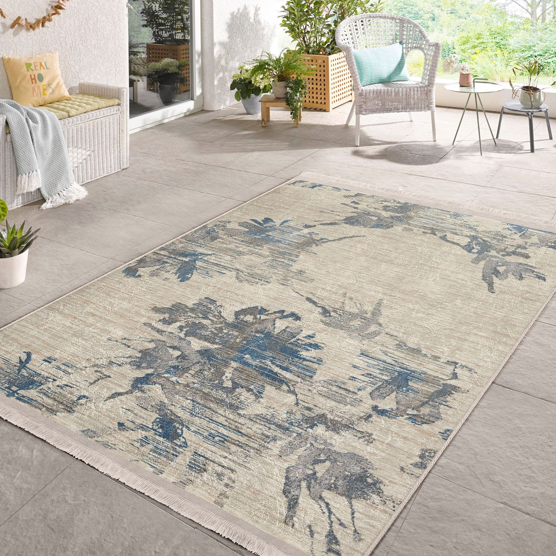 Covor din poliester, Halidik Deluxe-11058 Multicolor (1)