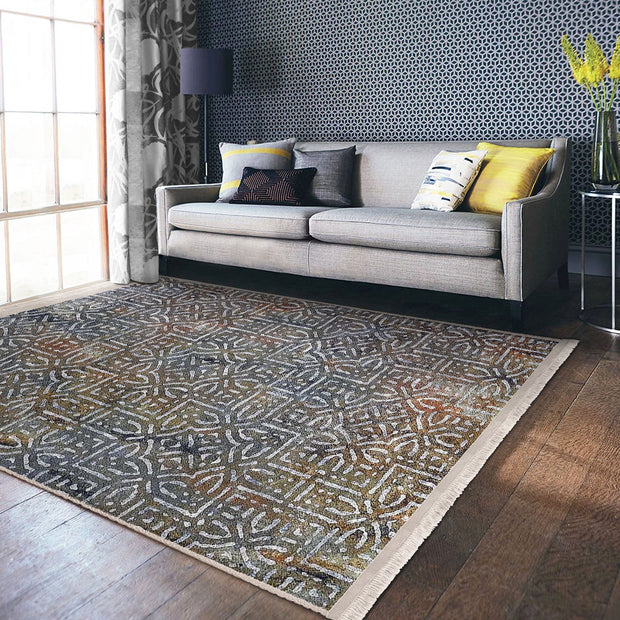 Covor din poliester, Halidik Deluxe-11096 Multicolor (5)