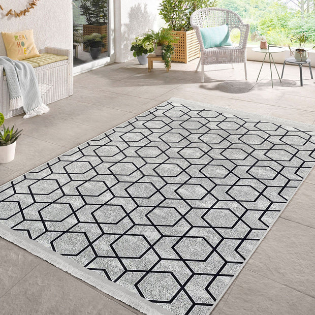 Covor din poliester, Halidik Deluxe-11102 Multicolor (1)