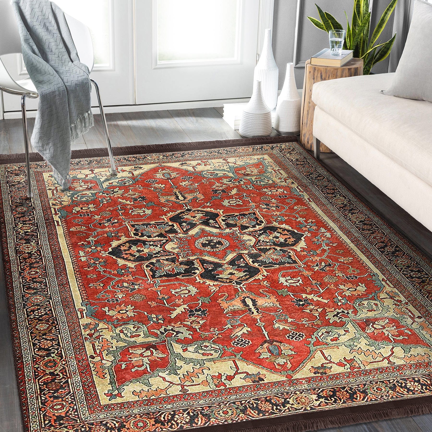 Covor din poliester, Halidik Deluxe-11128 Multicolor & HLLKTR-HaliDik-Deluxe-11128