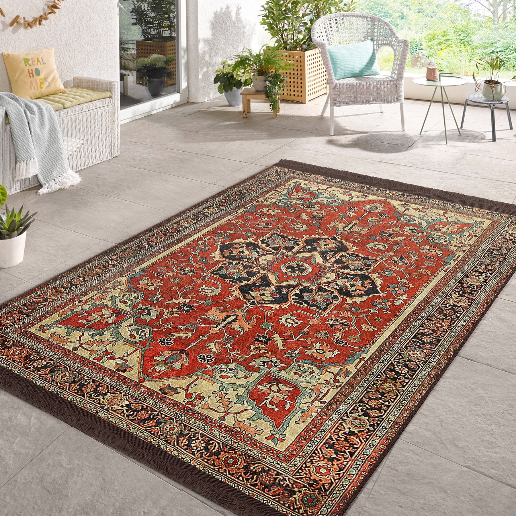 Covor din poliester, Halidik Deluxe-11128 Multicolor (1)