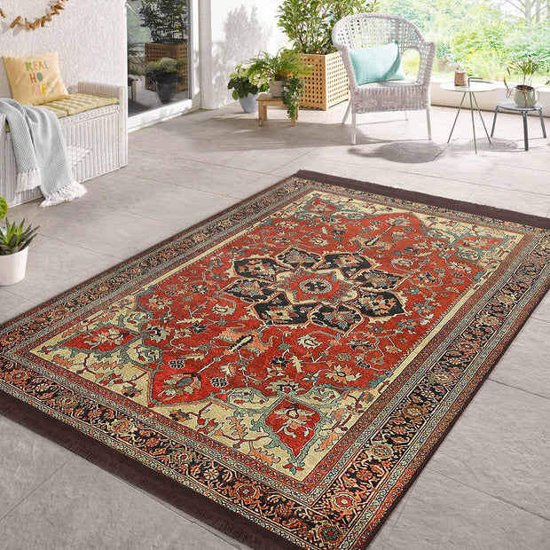 Covor din poliester, Halidik Deluxe-11128 Multicolor (1)