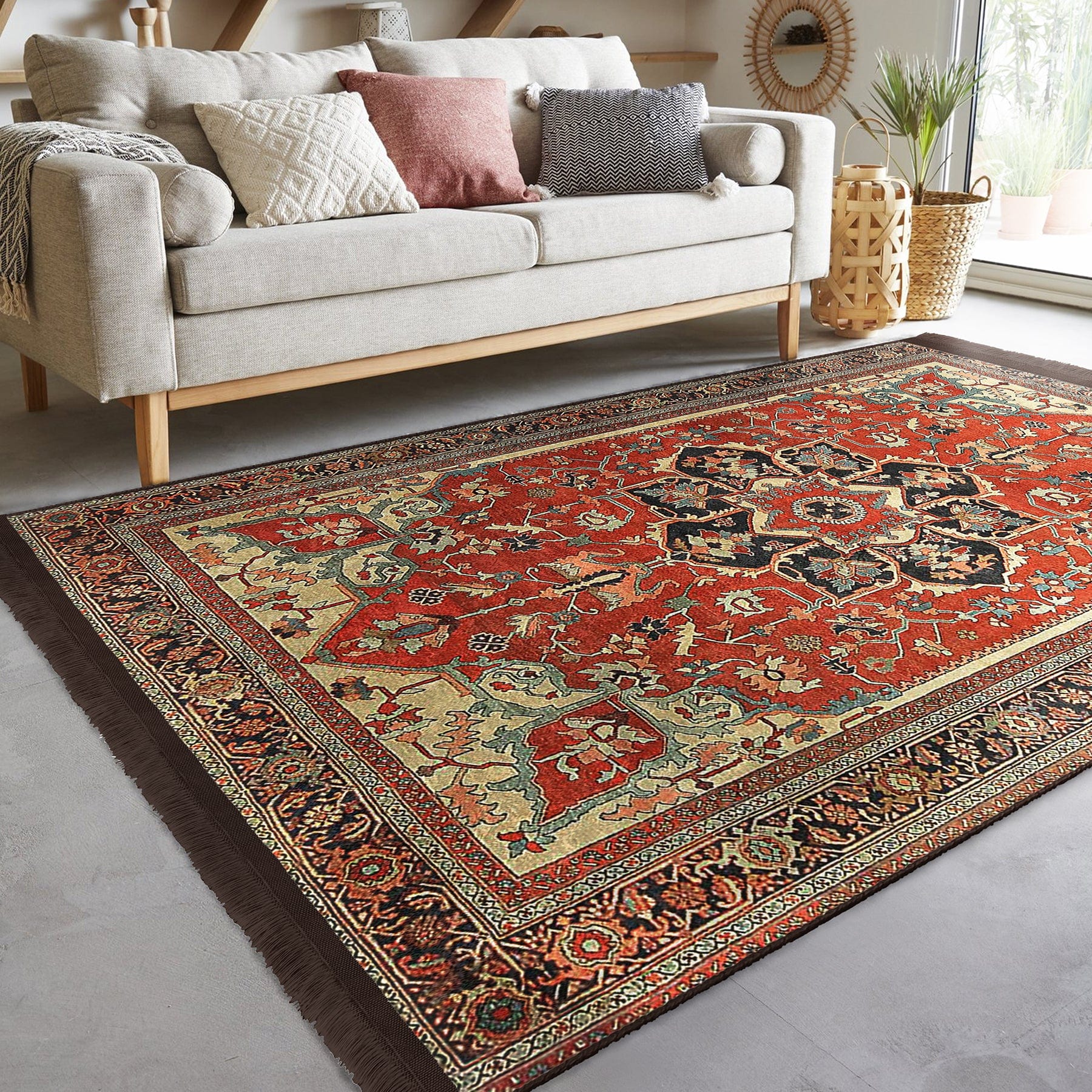 Covor din poliester, Halidik Deluxe-11128 Multicolor (3)