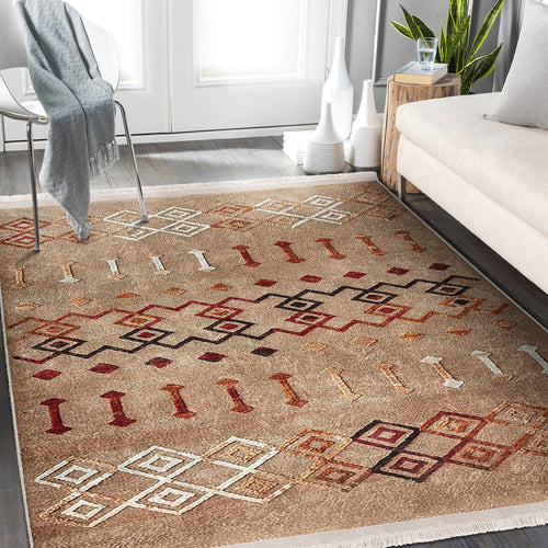 Covor din poliester, Halidik Deluxe-11131 Multicolor & HLLKTR-HaliDik-Deluxe-11131