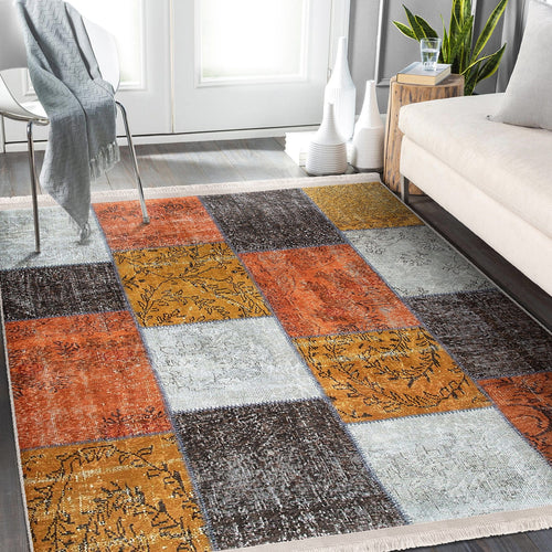 Covor din poliester, Halidik Deluxe-11133 Multicolor & HLLKTR-HaliDik-Deluxe-11133