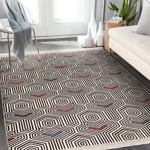 Covor din poliester, Halidik Deluxe-11135 Multicolor & HLLKTR-HaliDik-Deluxe-11135