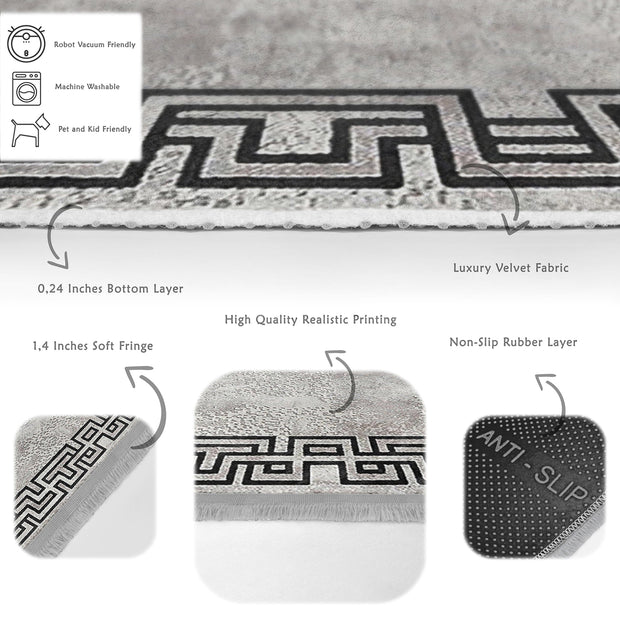 Covor din poliester, Halidik Deluxe-11136 Multicolor (2)