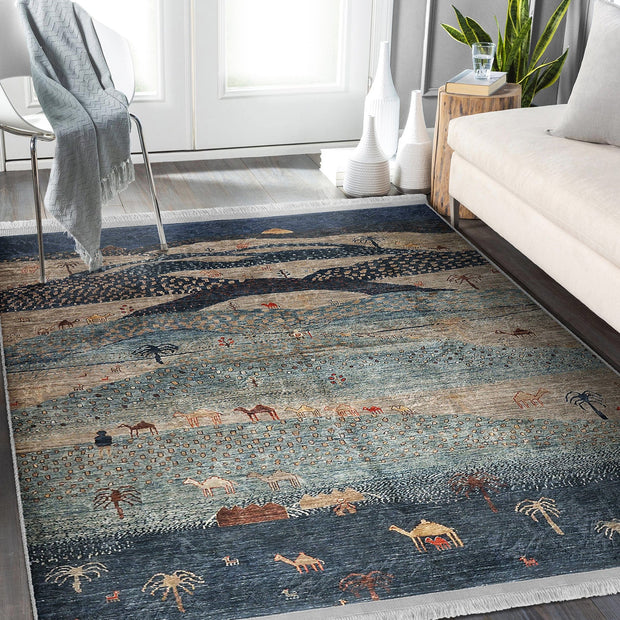 Covor din poliester, Halidik Deluxe-11137 Multicolor & HLLKTR-HaliDik-Deluxe-11137